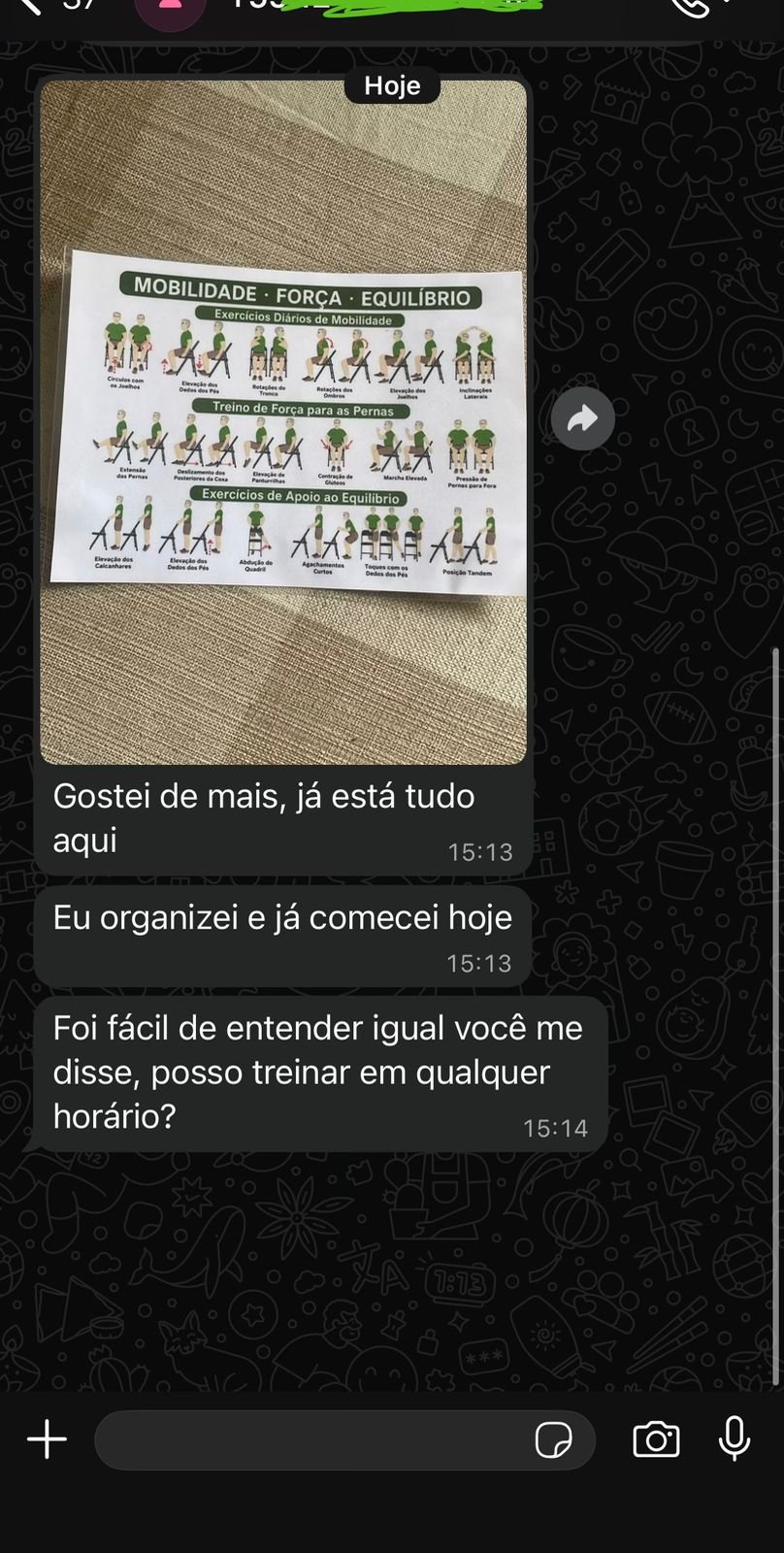 Depoimento real WhatsApp - Gostei de mais, já está tudo aqui